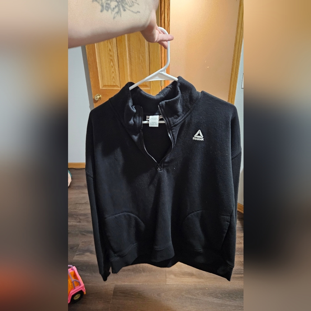 Reebok Black Quarter-Zip Pullover